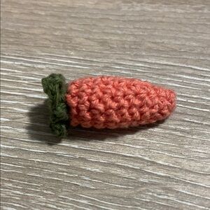 Crochet Lil Carrot Brooch Pin